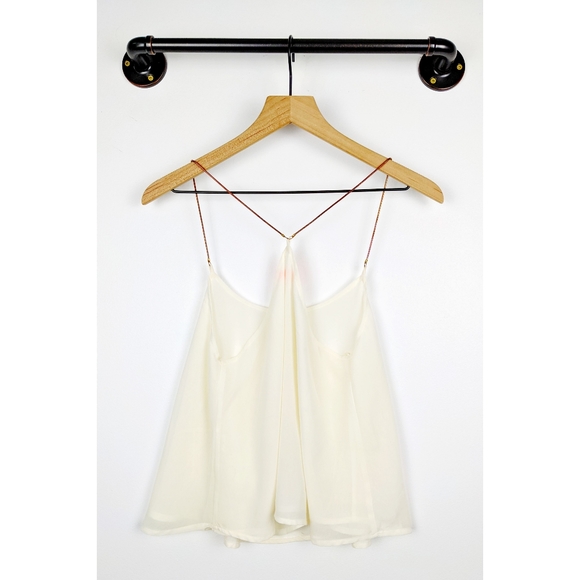 SMALL - Banjul Flowy Cream Strappy Tank Top - Picture 3 of 7